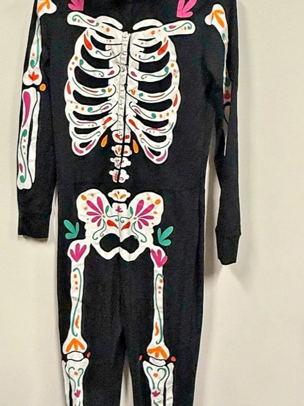 Old Navy Onesie Día De Los Muertos Skeleton costume and new mask - sexy